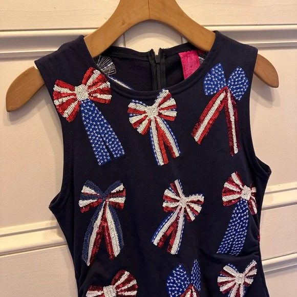 Queen of Sparkles red white and blue dress- XS - Picture 5 of 6